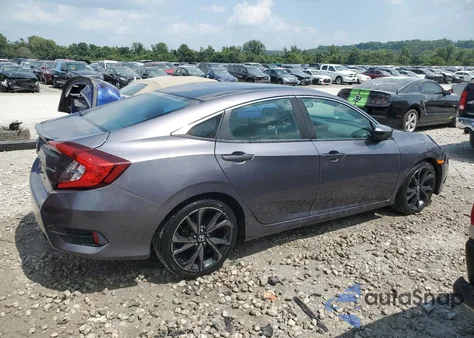 2020 Honda Civic Sport из США, поврежденный, VIN 19XFC2F82LE029621